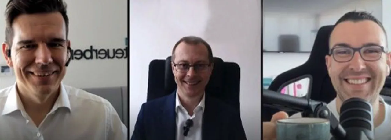 Pluxee CEO Andreas Sticha im Podcast "Sei doch nicht besteuert" mit Steuerfabi Fabian Walter