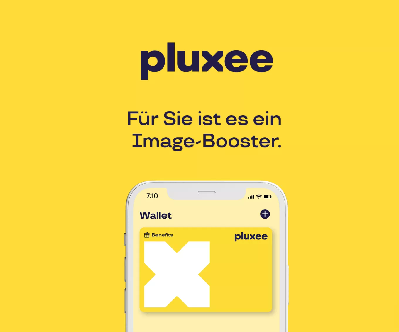 Gehaltsextras_Pluxee_App_Ansicht mit der Überschrift: Für Sie ist es ein Image-Booster 