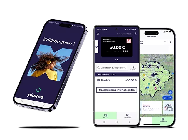Pluxee App in Aktion mit der "Gute Woche-Karte" für Kaufland Mitarbeitende