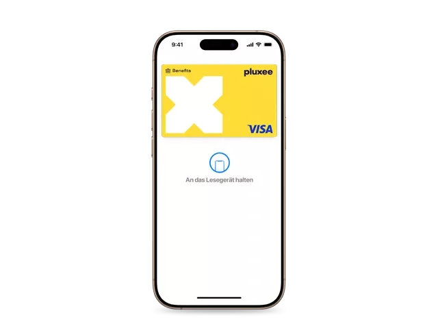 Nutze deine Pluxee Benefits Card mit Apple Pay am bequem zum mobilen Bezahlen Handy