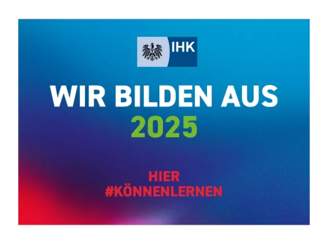 Ausbildungssticker IHK FFM 2025 für Pluxee - Wir bilden aus
