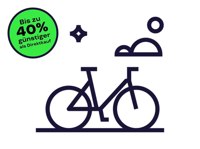 Vektorgrafik Bike-Leasing