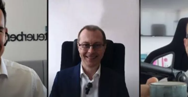 Pluxee CEO Andreas Sticha im Podcast "Sei doch nicht besteuert" mit Steuerfabi Fabian Walter