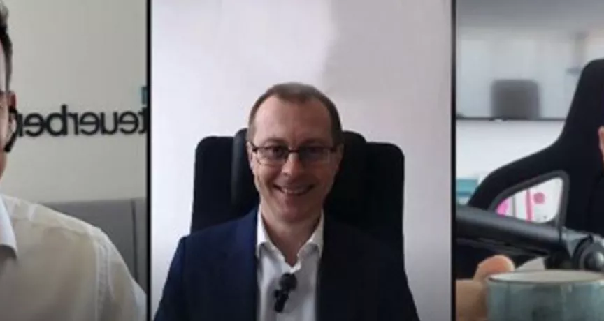 Pluxee CEO Andreas Sticha im Podcast "Sei doch nicht besteuert" mit Steuerfabi Fabian Walter