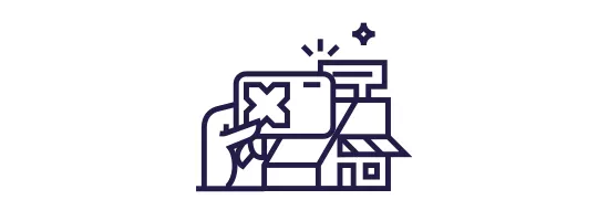 Illustration Akzeptanzstellen: Pluxee Karte mit Shop im Hintergrund