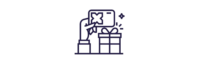 Illustration Pluxee Benefits Card mit persönlichem Geschenk 